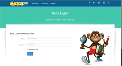 Desktop Screenshot of kids.kidsemail.org